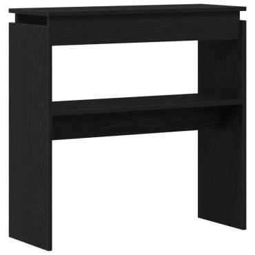 vidaXL Κονσόλα Μαύρη Δρυς 80x30x80cm Φτιαγμένη από ξύλο 1 τεμ.