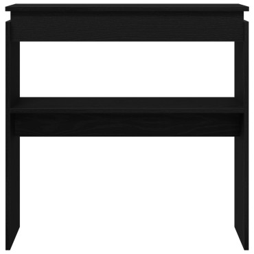 vidaXL Κονσόλα Μαύρη Δρυς 80x30x80cm Φτιαγμένη από ξύλο 1 τεμ.