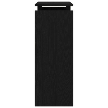 vidaXL Κονσόλα Μαύρη Δρυς 80x30x80cm Φτιαγμένη από ξύλο 1 τεμ.