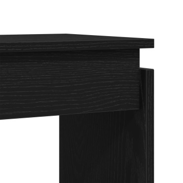 vidaXL Κονσόλα Μαύρη Δρυς 80x30x80cm Φτιαγμένη από ξύλο 1 τεμ.