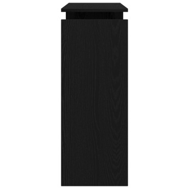vidaXL Κονσόλα Τραπέζι Μαύρο Δρυς 80x30x102cm από Ξύλο 1 τεμ.