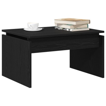 vidaXL Μαύρο Δρυς Τραπέζι Σαλονιού 68x38x50cm Φτιαγμένο από Ξύλο
