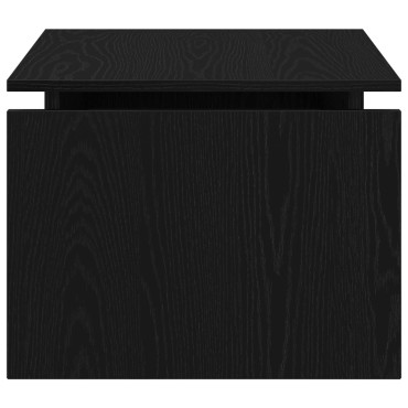 vidaXL Μαύρο Δρυς Τραπέζι Σαλονιού 68x38x50cm Φτιαγμένο από Ξύλο