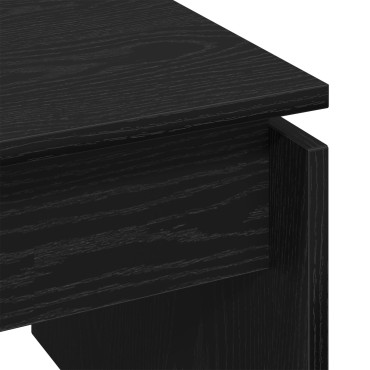 vidaXL Μαύρο Δρυς Τραπέζι Σαλονιού 68x38x50cm Φτιαγμένο από Ξύλο