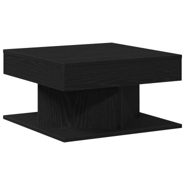 vidaXL Τραπεζάκι σαλονιού Μαύρο Δρυς 57x57x30cm Φτιαγμένο από ξύλο 1 τεμ.