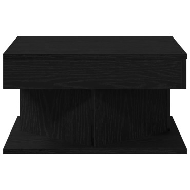 vidaXL Τραπεζάκι σαλονιού Μαύρο Δρυς 57x57x30cm Φτιαγμένο από ξύλο 1 τεμ.