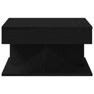 vidaXL Τραπεζάκι σαλονιού Μαύρο Δρυς 57x57x30cm Φτιαγμένο από ξύλο 1 τεμ.