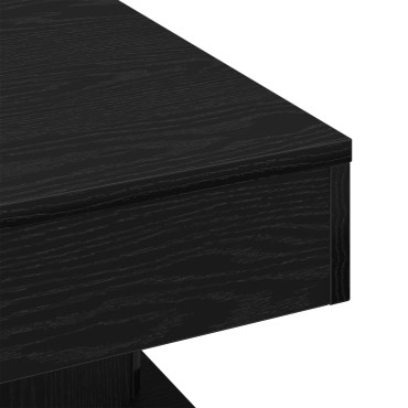 vidaXL Τραπεζάκι σαλονιού Μαύρο Δρυς 57x57x30cm Φτιαγμένο από ξύλο 1 τεμ.