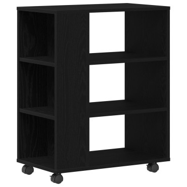 vidaXL Κινητός Ντουλάπι Μαύρη Δρυς 60x35x75cm Επεξεργασμένο Ξύλο