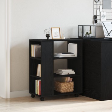 vidaXL Κινητός Ντουλάπι Μαύρη Δρυς 60x35x75cm Επεξεργασμένο Ξύλο