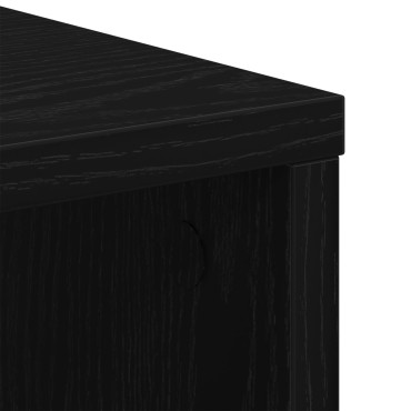 vidaXL Κινητός Ντουλάπι Μαύρη Δρυς 60x35x75cm Επεξεργασμένο Ξύλο