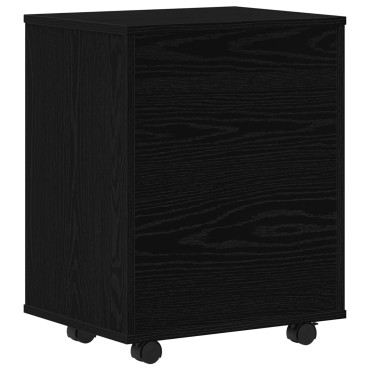 vidaXL Κυλιόμενος Ντουλάπι Μαύρη Δρυς 46x36x59cm Επεξεργασμένο Ξύλο