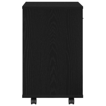 vidaXL Κυλιόμενος Ντουλάπι Μαύρη Δρυς 46x36x59cm Επεξεργασμένο Ξύλο
