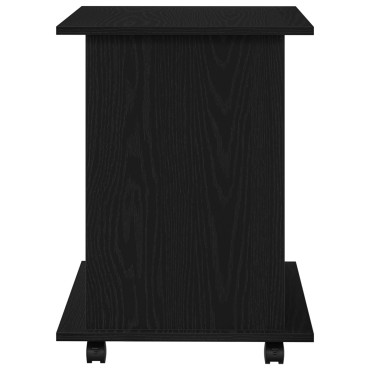 vidaXL Κυλιόμενο Ντουλάπι Μαύρη Δρυς 60x45x55cm - Επεξεργασμένο Ξύλο