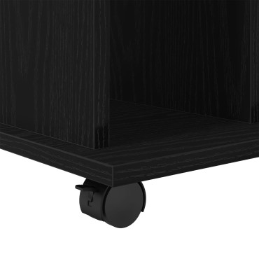 vidaXL Κυλιόμενο Ντουλάπι Μαύρη Δρυς 60x45x55cm - Επεξεργασμένο Ξύλο