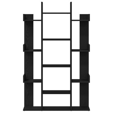 vidaXL Βιβλιοθήκη Μαύρης Δρυς 86x25,5x140cm από Επεξεργασμένο Ξύλο 1 τεμ.