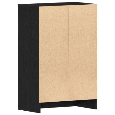 vidaXL Ντουλάπα Παπουτσιών Μαύρο Δρύς 60x35x92cm Επεξεργασμένο Ξύλο