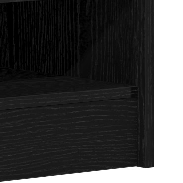 vidaXL Ντουλάπα Παπουτσιών Μαύρο Δρύς 60x35x92cm Επεξεργασμένο Ξύλο