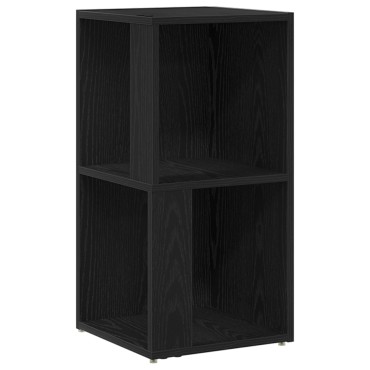 vidaXL Γωνιακό Ντουλάπι Μαύρη Δρυς 33x33x67cm Επεξεργασμένο Ξύλο