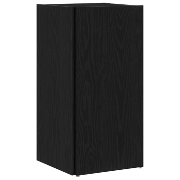 vidaXL Γωνιακό Ντουλάπι Μαύρη Δρυς 33x33x67cm Επεξεργασμένο Ξύλο