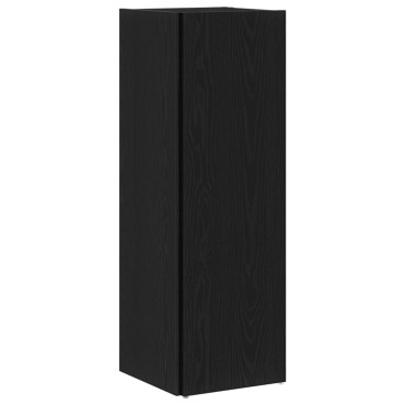 vidaXL Γωνιακό Ντουλάπι Μαύρο Δρυς 33x33x100cm Επεξεργασμένο Ξύλο