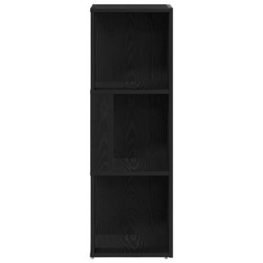 vidaXL Γωνιακό Ντουλάπι Μαύρο Δρυς 33x33x100cm Επεξεργασμένο Ξύλο