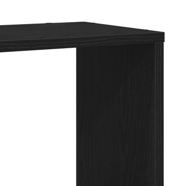 VidaXL Μαύρο Ράφι Βιβλίων από Δρυ 100x24x155cm Από Επεξεργασμένο Ξύλο