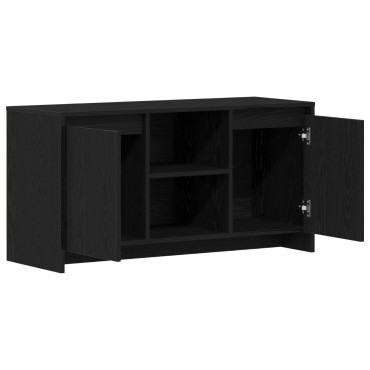 vidaXL Κάθισμα TV σε Μαύρο Δρυς 102x37,5x52,5cm από Επεξεργασμένο Ξύλο