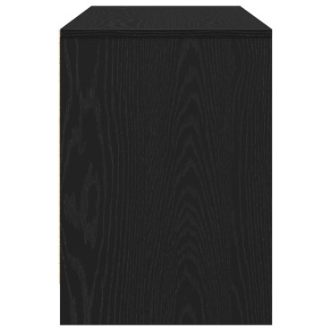 vidaXL Κάθισμα TV σε Μαύρο Δρυς 102x37,5x52,5cm από Επεξεργασμένο Ξύλο