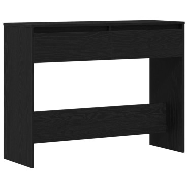 vidaXL Μαύρο Ξύλινο Τραπέζι Κονσόλας - 100x35x76.5cm - Επεξεργασμένο Ξύλο