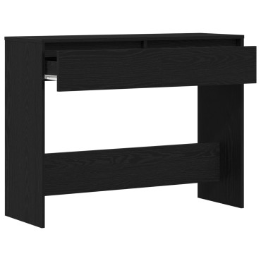 vidaXL Μαύρο Ξύλινο Τραπέζι Κονσόλας - 100x35x76.5cm - Επεξεργασμένο Ξύλο
