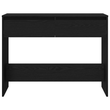 vidaXL Μαύρο Ξύλινο Τραπέζι Κονσόλας - 100x35x76.5cm - Επεξεργασμένο Ξύλο