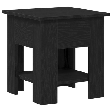 vidaXL Τραπεζάκι καφέ Μαύρο Δρυς 40x40x42cm Επεξεργασμένο ξύλο 1 τεμ.