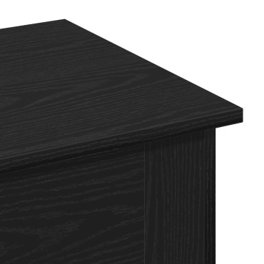 vidaXL Τραπεζάκι καφέ Μαύρο Δρυς 40x40x42cm Επεξεργασμένο ξύλο 1 τεμ.