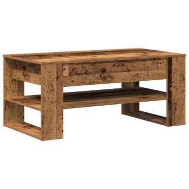 vidaXL Τραπεζάκι Καφέ από Παλιό Ξύλο 102x55x45cm Μηχανικής Ξυλείας 1 τεμ.