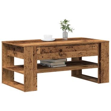 vidaXL Τραπεζάκι Καφέ από Παλιό Ξύλο 102x55x45cm Μηχανικής Ξυλείας 1 τεμ.