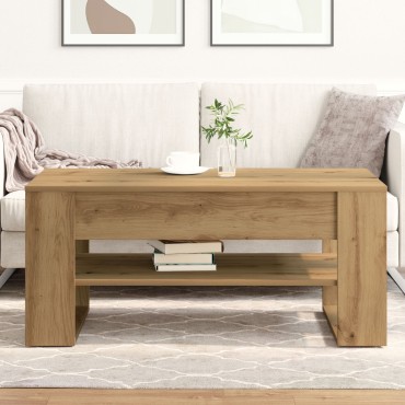 vidaXL Τραπεζάκι σαλονιού Artisan Oak 102x55x45cm από κατασκευασμένο ξύλο 1 τεμ.