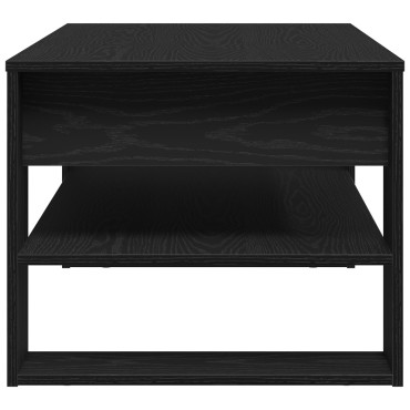 vidaXL Μαύρο Τραπεζάκι Σαλονιού από Δρυ 102x55x45cm από επεξεργασμένο ξύλο 1 τεμ.