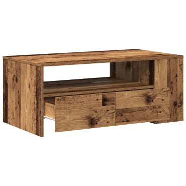 vidaXL Τραπέζι καφέ Παλιού Ξύλου 102x55x43,5cm Σαθρό Ξύλο 1 τεμ.