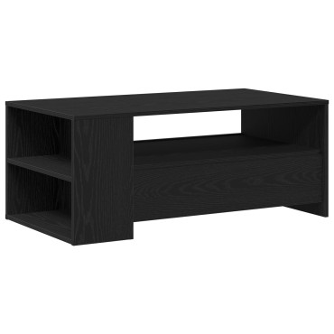 vidaXL Μαύρο Τραπεζάκι Σαλονιού 102x55x43.5cm Κατασκευασμένο από Μηχανικά Ξύλα 1 τεμ.