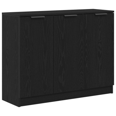 vidaXL Κονσόλα Μαύρο Δρυς 90,5x30x70cm Επεξεργασμένο Ξύλο 1 τεμ.