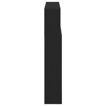 vidaXL Κεφαλάρι Ντουλάπα Μαύρο Δρυς 120x19x103.5cm Επεξεργασμένο Ξύλο 1 τεμ.