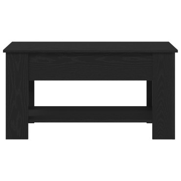 vidaXL Μαύρο Ξύλινο Τραπέζι Σαλονιού - 101x49x52cm Κατασκευασμένο από Τεχνητό Ξύλο