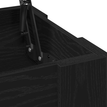 vidaXL Μαύρο Ξύλινο Τραπέζι Σαλονιού - 101x49x52cm Κατασκευασμένο από Τεχνητό Ξύλο