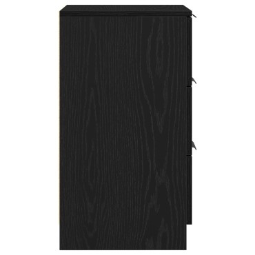 Κομοδίνο μαύρης βελανιδιάς vidaXL - 40x65x65cm 1 τεμ.