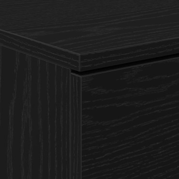 Κομοδίνο μαύρης βελανιδιάς vidaXL - 40x65x65cm 1 τεμ.