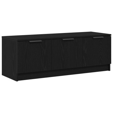 vidaXL Ντουλάπα τηλεόρασης Μαύρη Δρύς 102x35x36,5cm Επεξεργασμένο ξύλο