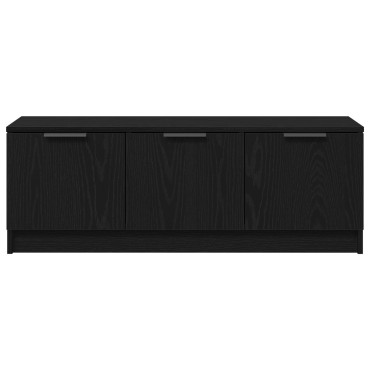 vidaXL Ντουλάπα τηλεόρασης Μαύρη Δρύς 102x35x36,5cm Επεξεργασμένο ξύλο