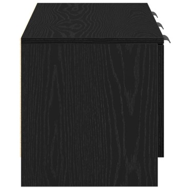 vidaXL Ντουλάπα τηλεόρασης Μαύρη Δρύς 102x35x36,5cm Επεξεργασμένο ξύλο