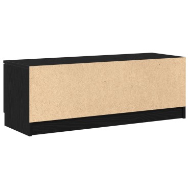 vidaXL Ντουλάπα τηλεόρασης Μαύρη Δρύς 102x35x36,5cm Επεξεργασμένο ξύλο